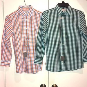 Two Boys size 12 Nordstrom button down dress shirts. NWT